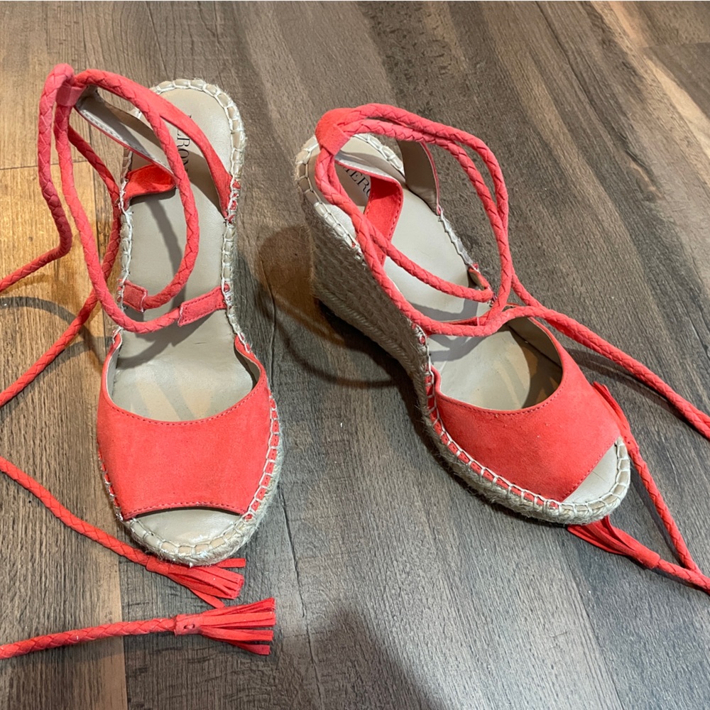 Coral espadrille